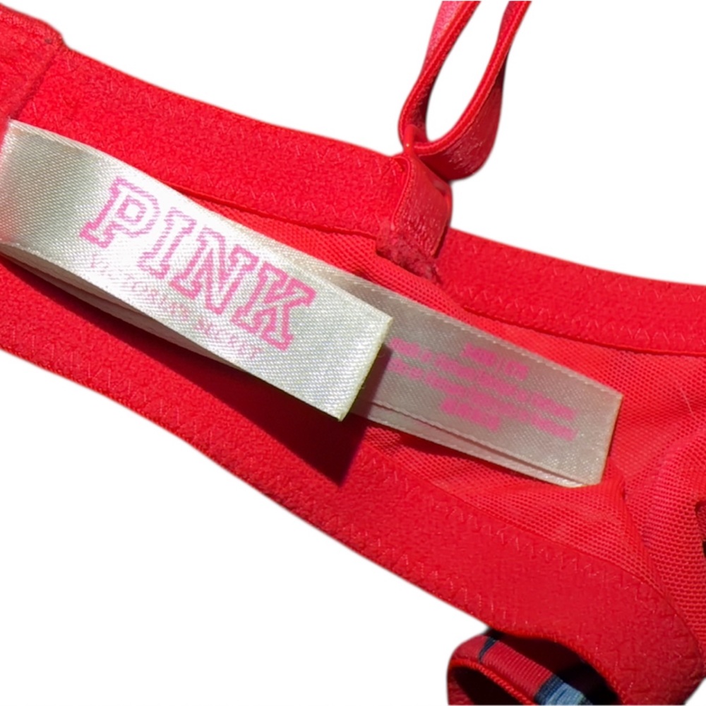PINK Victoria's Secret Red with Floral accents 
Size-34 DD - Picture 3 of 3
